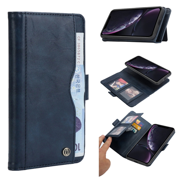 For iPhone XR Horizontal Flip Leather Case with Card Slots & Arc Holder & Wallet & Photo Frame
