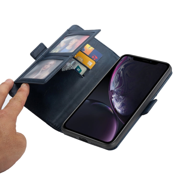 For iPhone XR Horizontal Flip Leather Case with Card Slots & Arc Holder & Wallet & Photo Frame