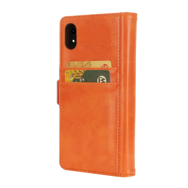 For iPhone XR Horizontal Flip Leather Case with Card Slots & Arc Holder & Wallet & Photo Frame