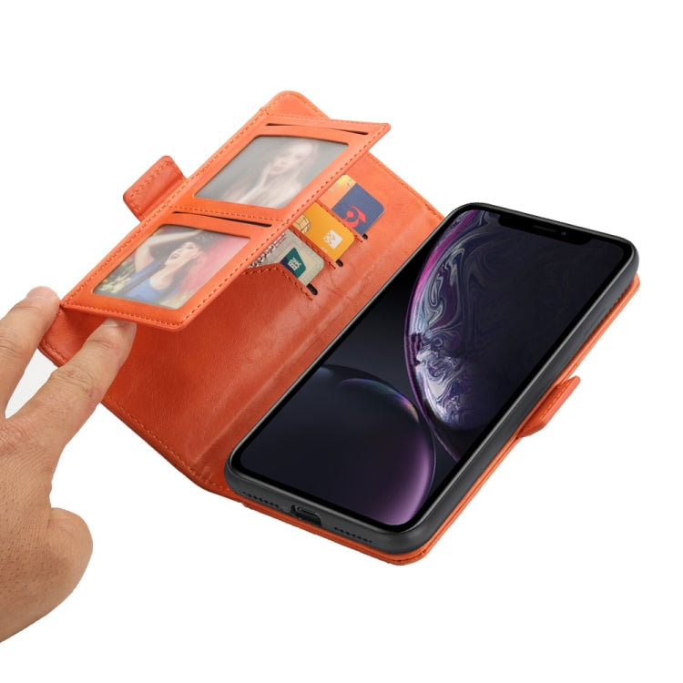 For iPhone XR Horizontal Flip Leather Case with Card Slots & Arc Holder & Wallet & Photo Frame