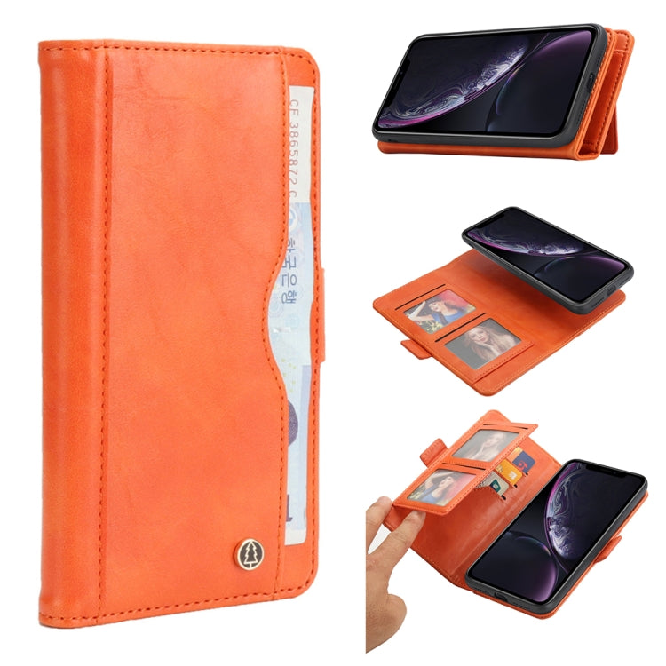 For iPhone XR Horizontal Flip Leather Case with Card Slots & Arc Holder & Wallet & Photo Frame