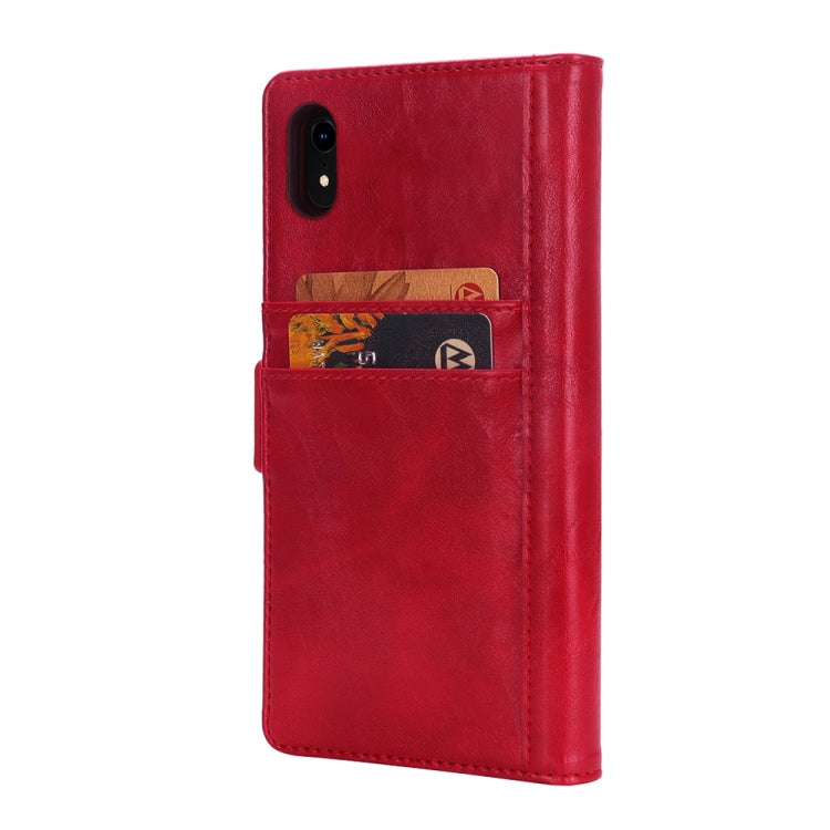 For iPhone XR Horizontal Flip Leather Case with Card Slots & Arc Holder & Wallet & Photo Frame