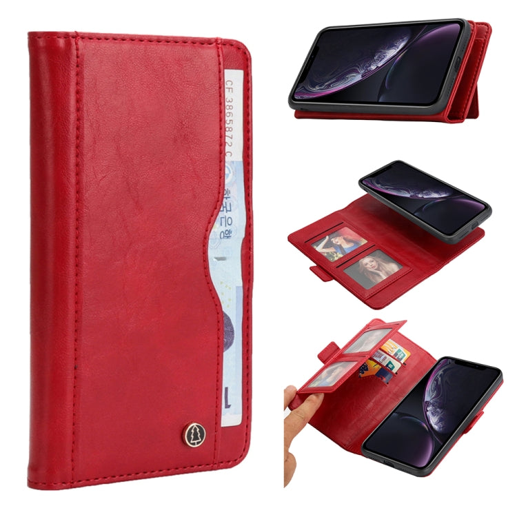For iPhone XR Horizontal Flip Leather Case with Card Slots & Arc Holder & Wallet & Photo Frame