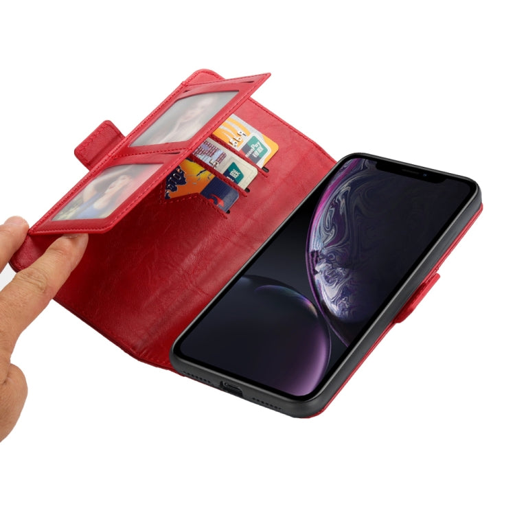 For iPhone XR Horizontal Flip Leather Case with Card Slots & Arc Holder & Wallet & Photo Frame