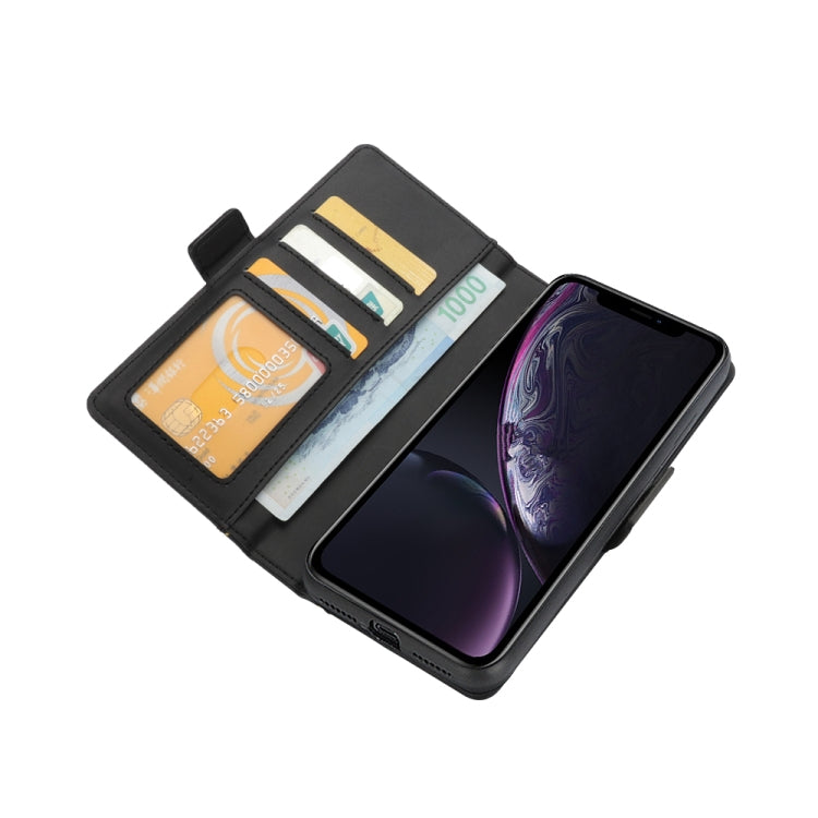 For iPhone XR Bible Style Business Horizontal Flip Leather Case with Card Slots & Photo Frame & Holder & Wallet