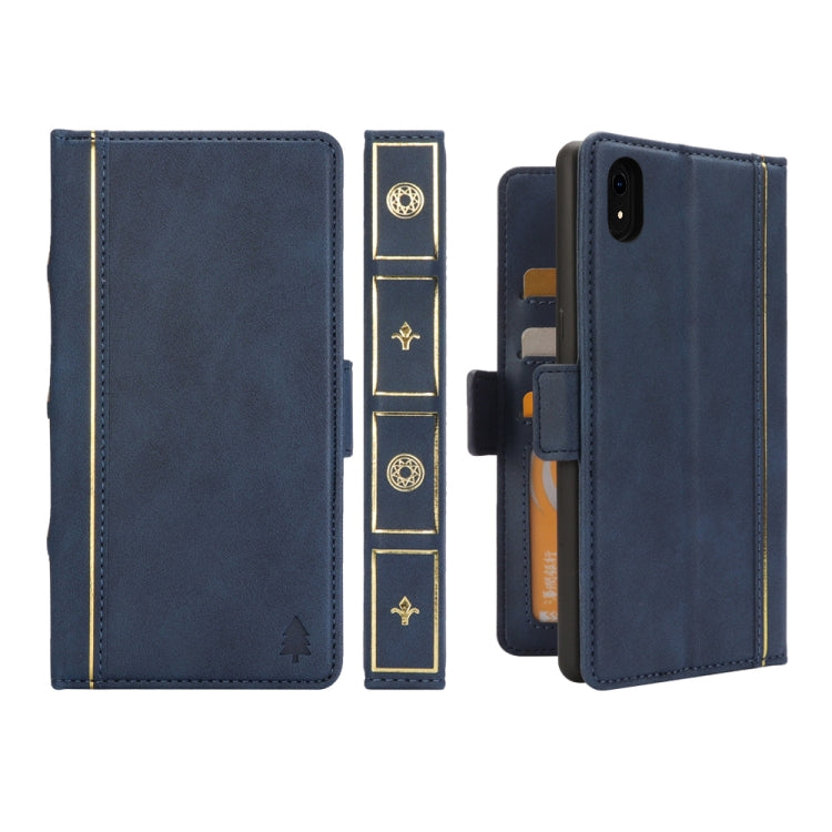 For iPhone XR Bible Style Business Horizontal Flip Leather Case with Card Slots & Photo Frame & Holder & Wallet