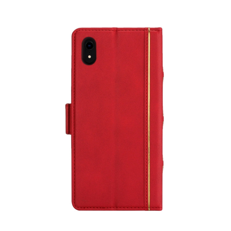 For iPhone XR Bible Style Business Horizontal Flip Leather Case with Card Slots & Photo Frame & Holder & Wallet