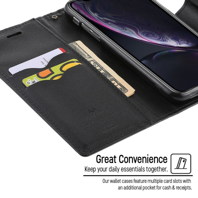 For iPhone XR GOOSPERY FANCY DIARY Horizontal Flip Leather Case with Holder & Card Slots & Wallet