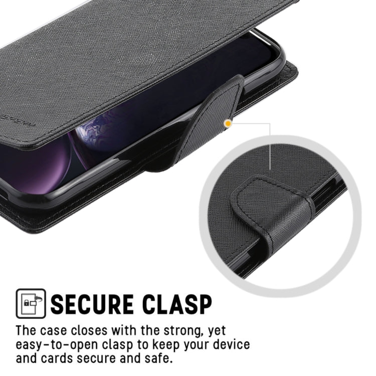 For iPhone XR GOOSPERY FANCY DIARY Horizontal Flip Leather Case with Holder & Card Slots & Wallet