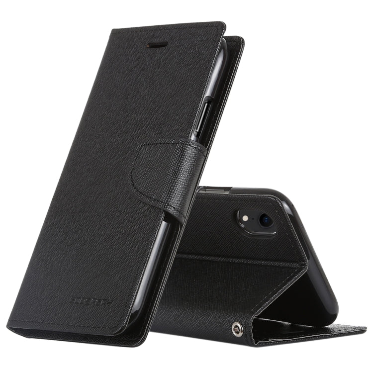 For iPhone XR GOOSPERY FANCY DIARY Horizontal Flip Leather Case with Holder & Card Slots & Wallet