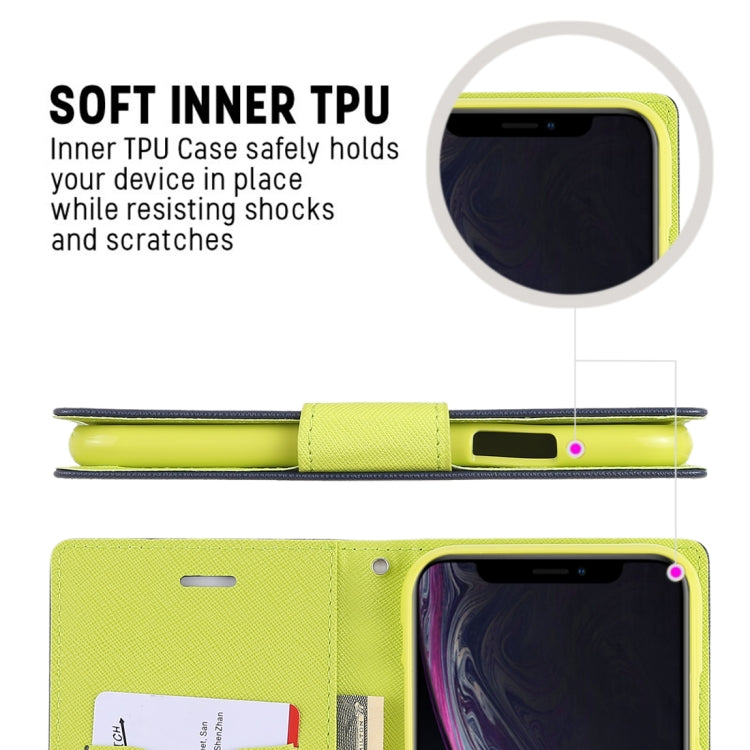 For iPhone XR GOOSPERY FANCY DIARY Horizontal Flip Leather Case with Holder & Card Slots & Wallet