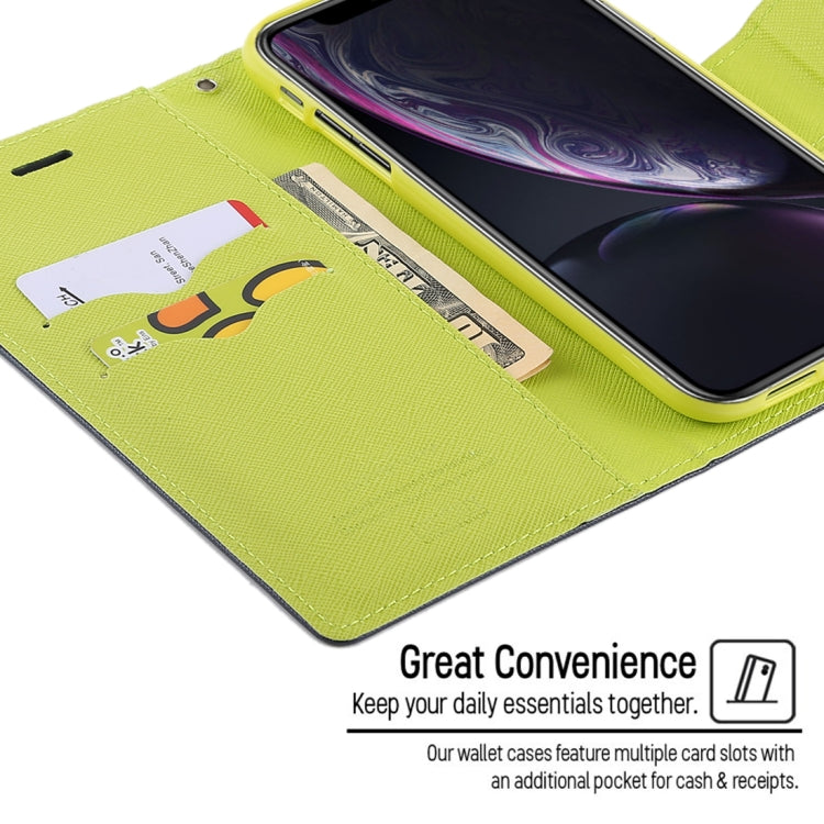 For iPhone XR GOOSPERY FANCY DIARY Horizontal Flip Leather Case with Holder & Card Slots & Wallet