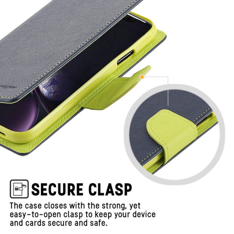 For iPhone XR GOOSPERY FANCY DIARY Horizontal Flip Leather Case with Holder & Card Slots & Wallet