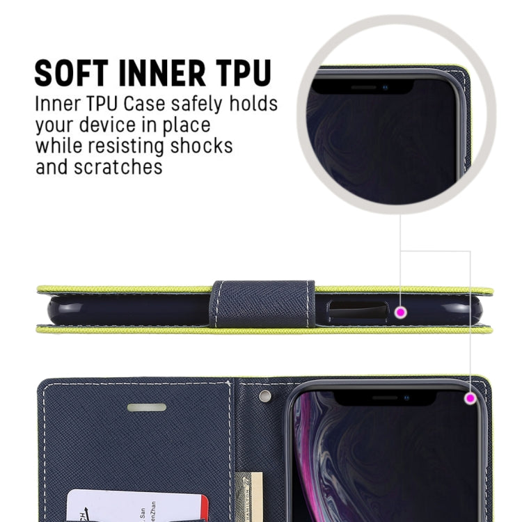 For iPhone XR GOOSPERY FANCY DIARY Horizontal Flip Leather Case with Holder & Card Slots & Wallet