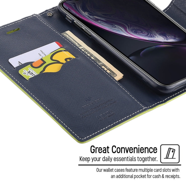 For iPhone XR GOOSPERY FANCY DIARY Horizontal Flip Leather Case with Holder & Card Slots & Wallet