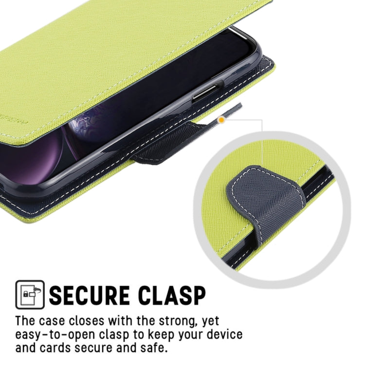 For iPhone XR GOOSPERY FANCY DIARY Horizontal Flip Leather Case with Holder & Card Slots & Wallet