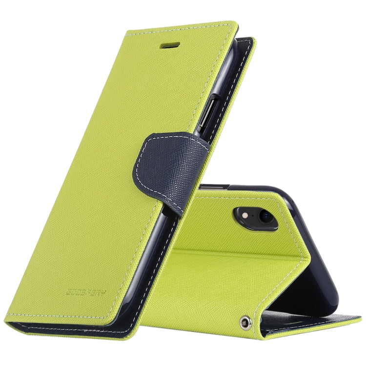 For iPhone XR GOOSPERY FANCY DIARY Horizontal Flip Leather Case with Holder & Card Slots & Wallet