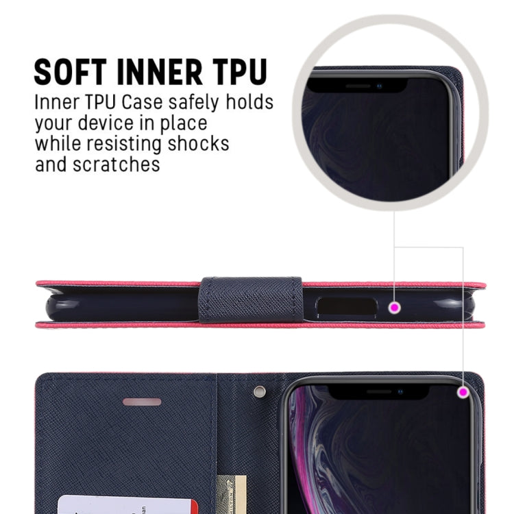 For iPhone XR GOOSPERY FANCY DIARY Horizontal Flip Leather Case with Holder & Card Slots & Wallet