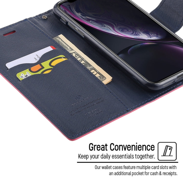 For iPhone XR GOOSPERY FANCY DIARY Horizontal Flip Leather Case with Holder & Card Slots & Wallet