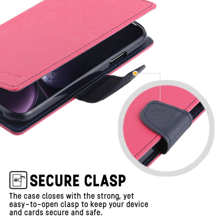 For iPhone XR GOOSPERY FANCY DIARY Horizontal Flip Leather Case with Holder & Card Slots & Wallet