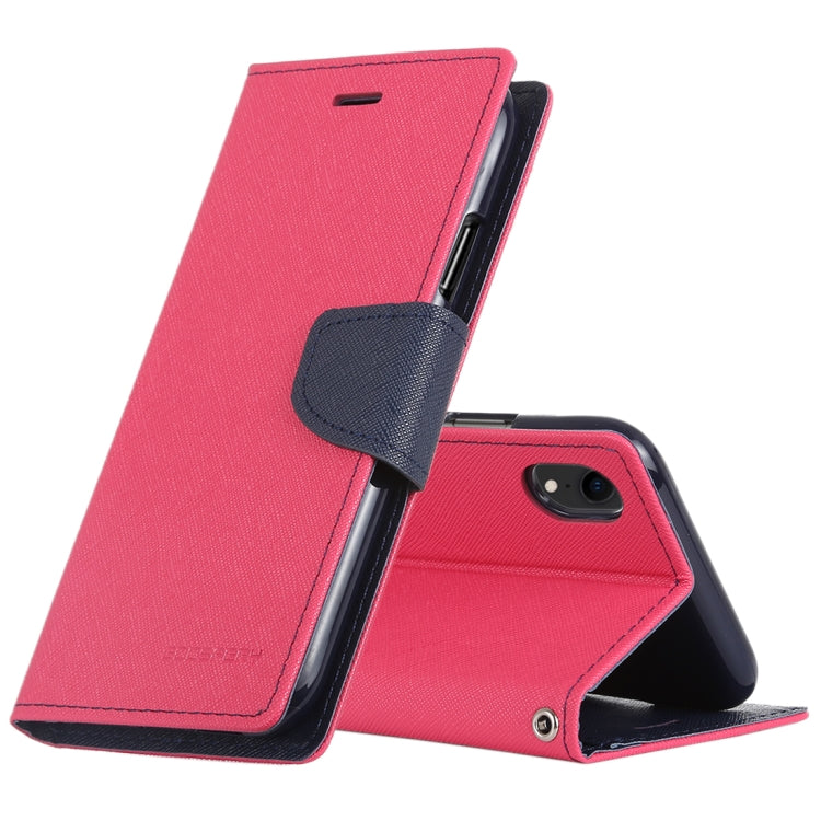 For iPhone XR GOOSPERY FANCY DIARY Horizontal Flip Leather Case with Holder & Card Slots & Wallet