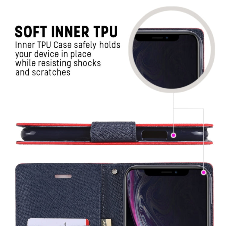 For iPhone XR GOOSPERY FANCY DIARY Horizontal Flip Leather Case with Holder & Card Slots & Wallet