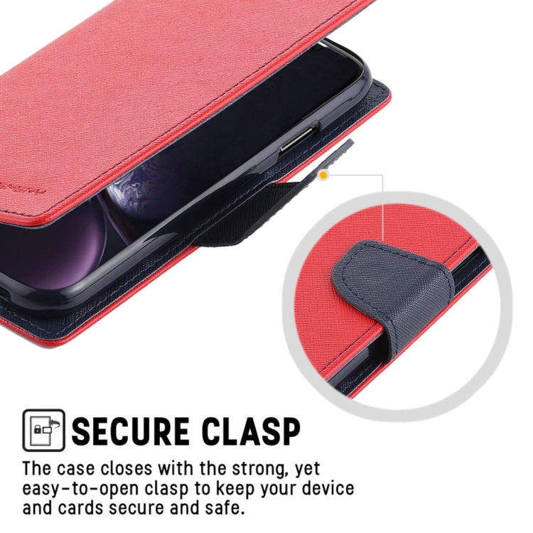 For iPhone XR GOOSPERY FANCY DIARY Horizontal Flip Leather Case with Holder & Card Slots & Wallet