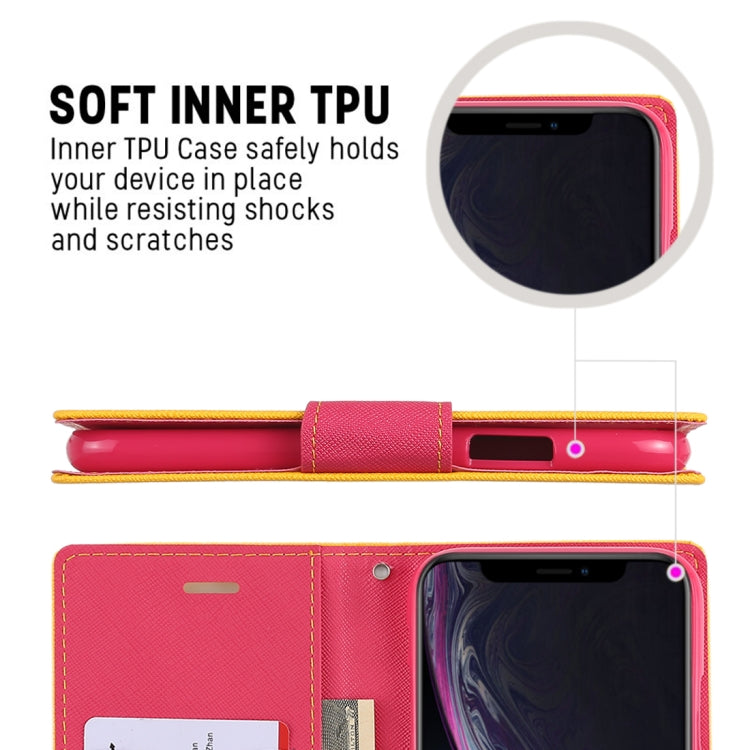 For iPhone XR GOOSPERY FANCY DIARY Horizontal Flip Leather Case with Holder & Card Slots & Wallet