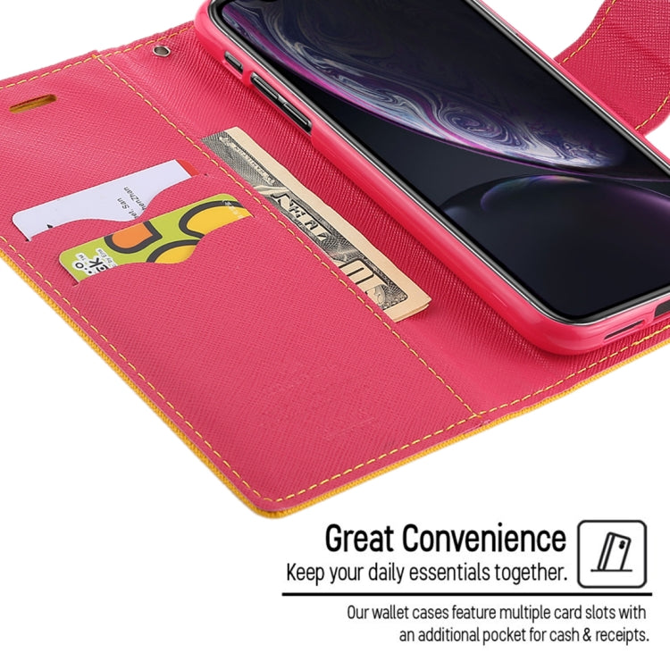 For iPhone XR GOOSPERY FANCY DIARY Horizontal Flip Leather Case with Holder & Card Slots & Wallet