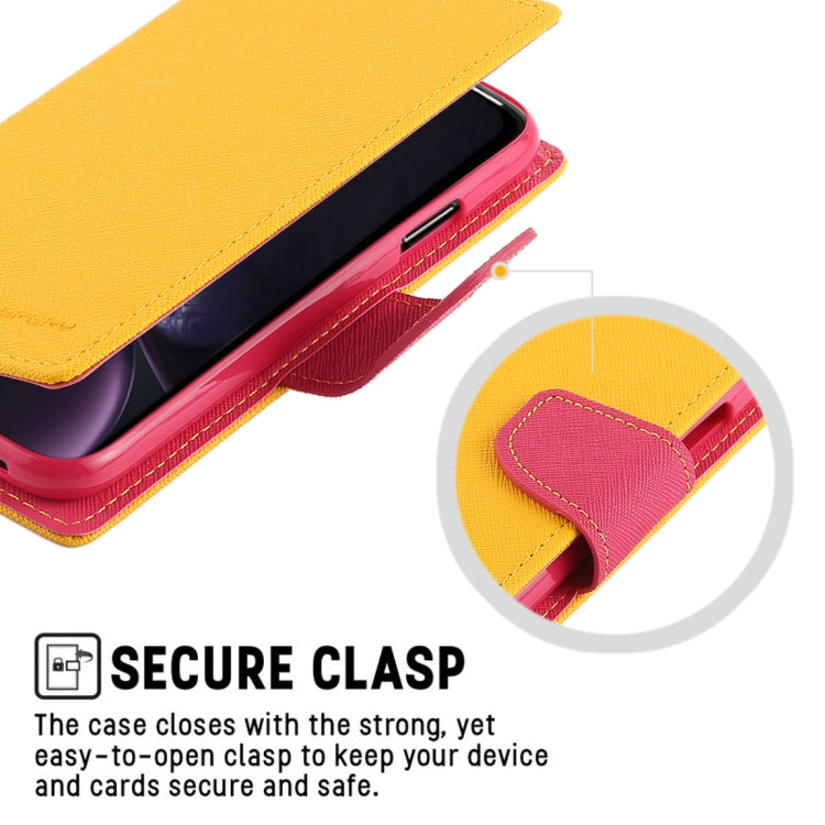 For iPhone XR GOOSPERY FANCY DIARY Horizontal Flip Leather Case with Holder & Card Slots & Wallet