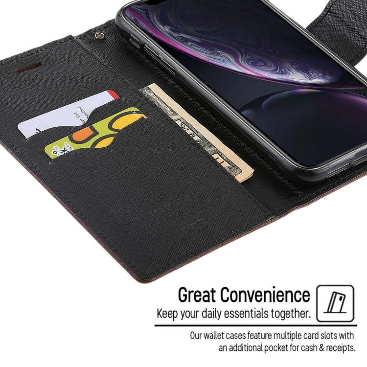 For iPhone XR GOOSPERY FANCY DIARY Horizontal Flip Leather Case with Holder & Card Slots & Wallet
