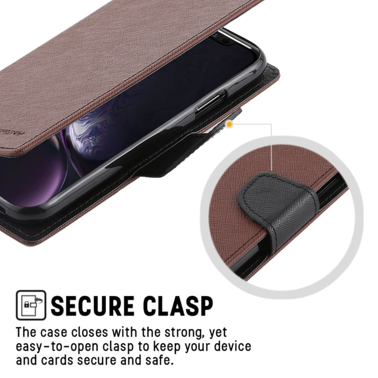 For iPhone XR GOOSPERY FANCY DIARY Horizontal Flip Leather Case with Holder & Card Slots & Wallet