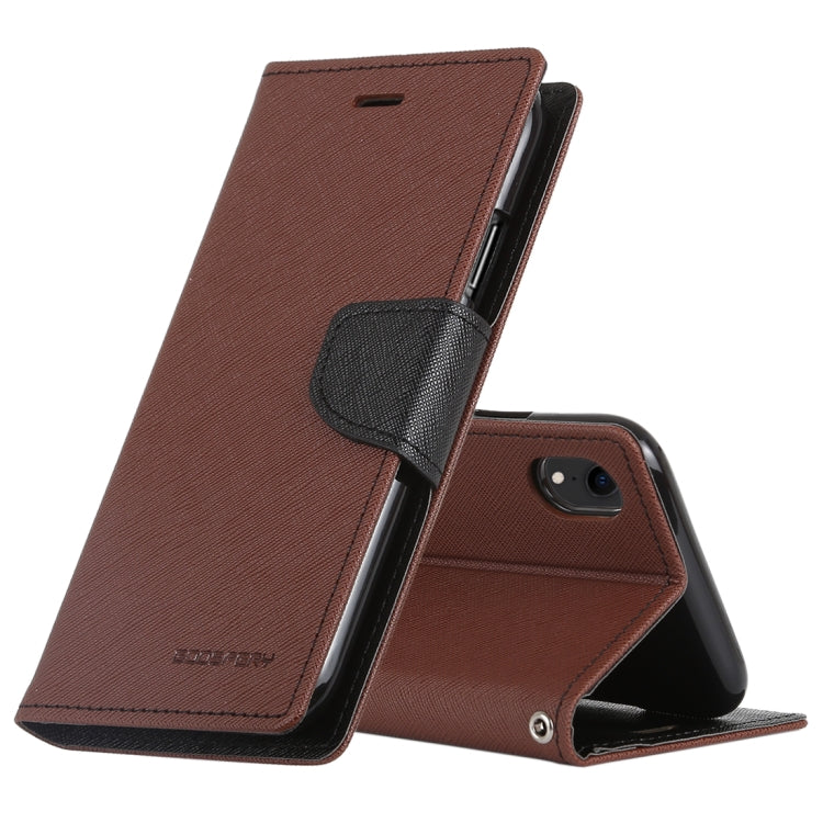 For iPhone XR GOOSPERY FANCY DIARY Horizontal Flip Leather Case with Holder & Card Slots & Wallet