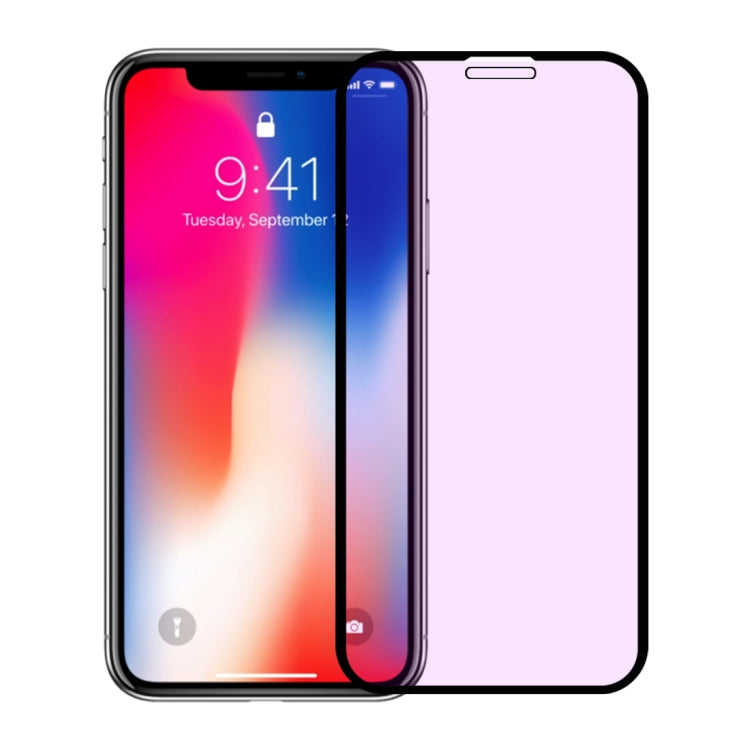 For iPhone 11 / XR Anti-scratch 9H 10D Full Screen Purple-ray Tempered Glass Film