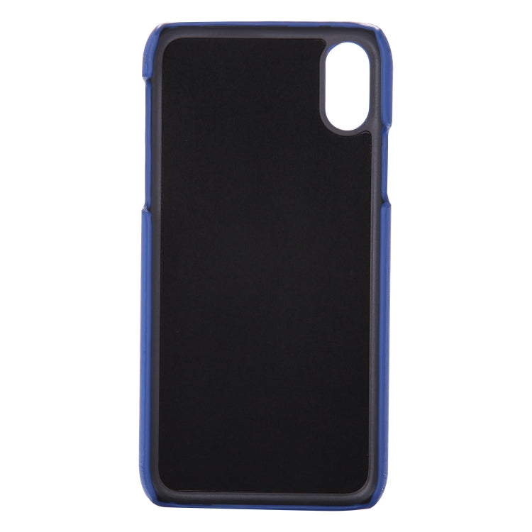 For iPhone XR Diamond Texture PC + PU Leather Case