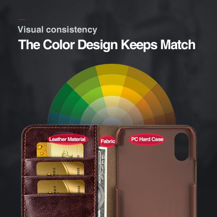 For iPhone XR MUSUBO S3 Crazy Horse Texture Horizontal Flip PU Leather Case with Card Slots & Wallet