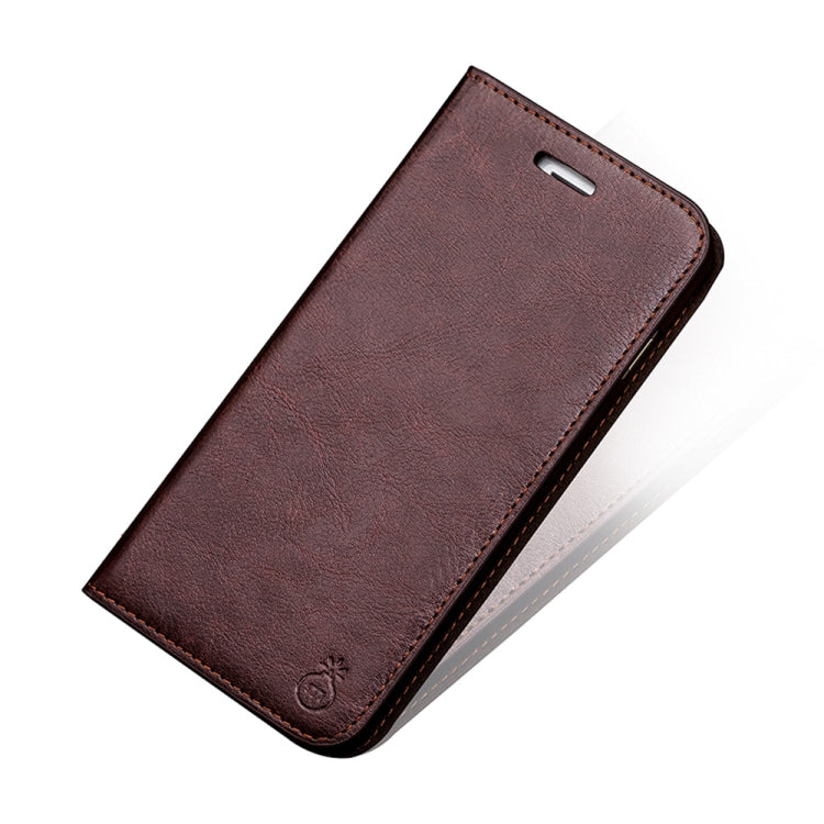 For iPhone XR MUSUBO H3 Crazy Horse Texture Horizontal Flip PU Leather Case with Holder & Card Slots & Wallet