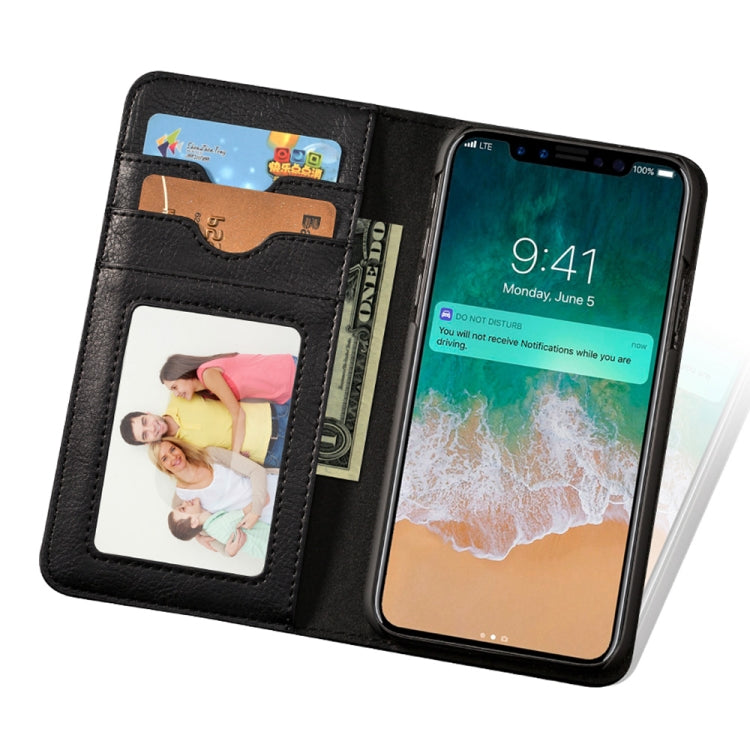 For iPhone XR MUSUBO C3 Crazy Horse Texture Horizontal Flip PU Leather Case with Holder & Movable Card Slots & Wallet