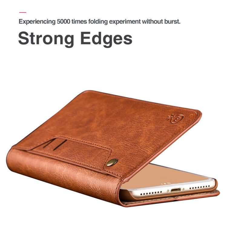 For iPhone XR MUSUBO C3 Crazy Horse Texture Horizontal Flip PU Leather Case with Holder & Movable Card Slots & Wallet