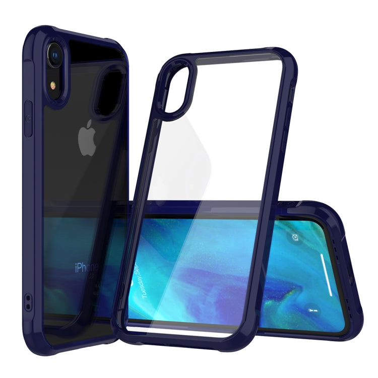For iPhone XR Transparent Acrylic + TPU Airbag Shockproof Case