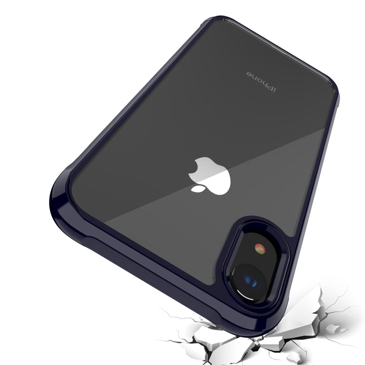 For iPhone XR Transparent Acrylic + TPU Airbag Shockproof Case