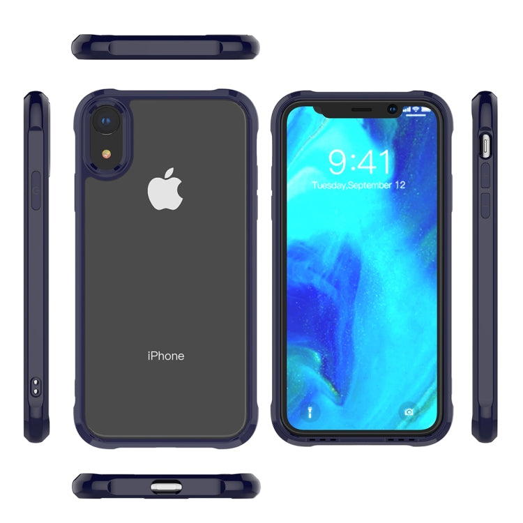 For iPhone XR Transparent Acrylic + TPU Airbag Shockproof Case