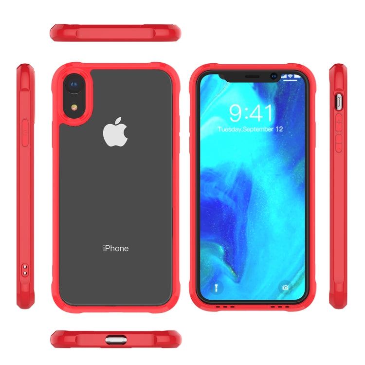 For iPhone XR Transparent Acrylic + TPU Airbag Shockproof Case