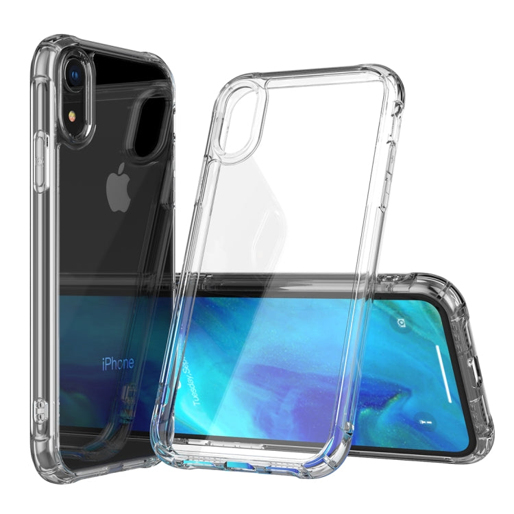 For iPhone XR Transparent Acrylic + TPU Airbag Shockproof Case
