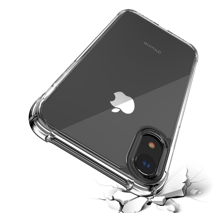 For iPhone XR Transparent Acrylic + TPU Airbag Shockproof Case