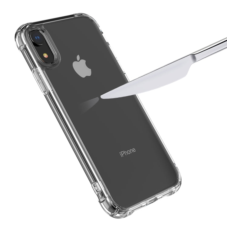 For iPhone XR Transparent Acrylic + TPU Airbag Shockproof Case