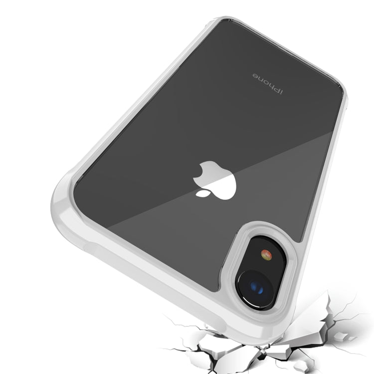 For iPhone XR Transparent Acrylic + TPU Airbag Shockproof Case