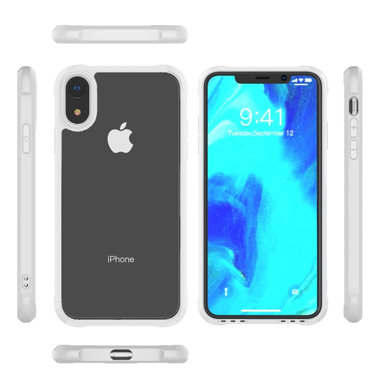For iPhone XR Transparent Acrylic + TPU Airbag Shockproof Case