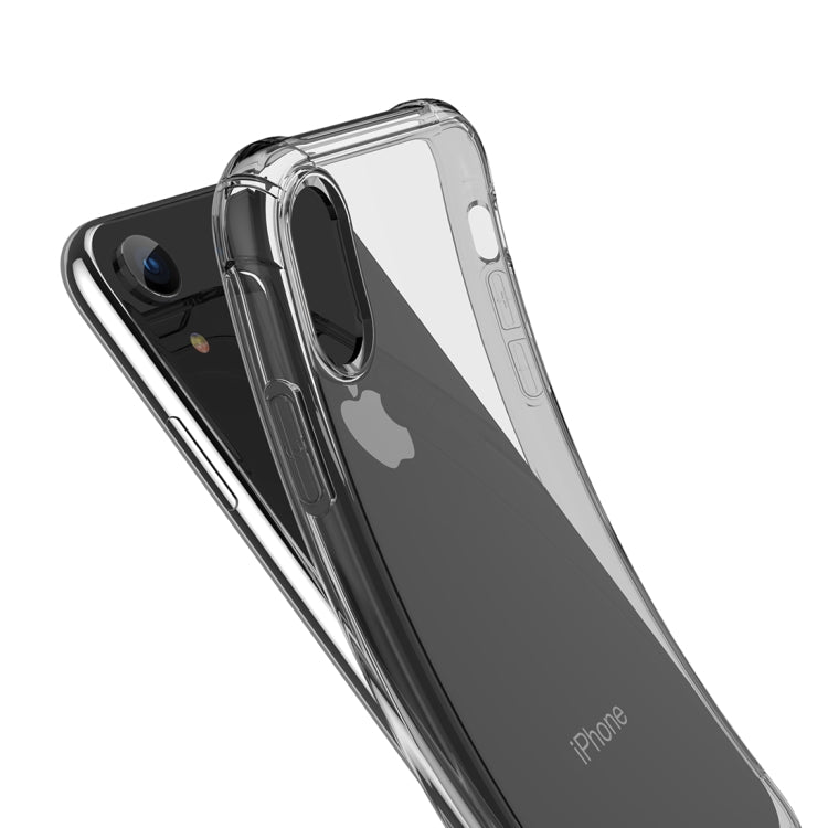 For iPhone XR Transparent TPU Airbag Shockproof Case