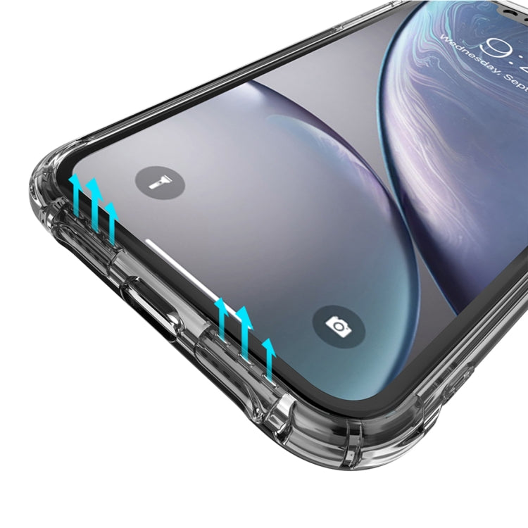 For iPhone XR Transparent TPU Airbag Shockproof Case